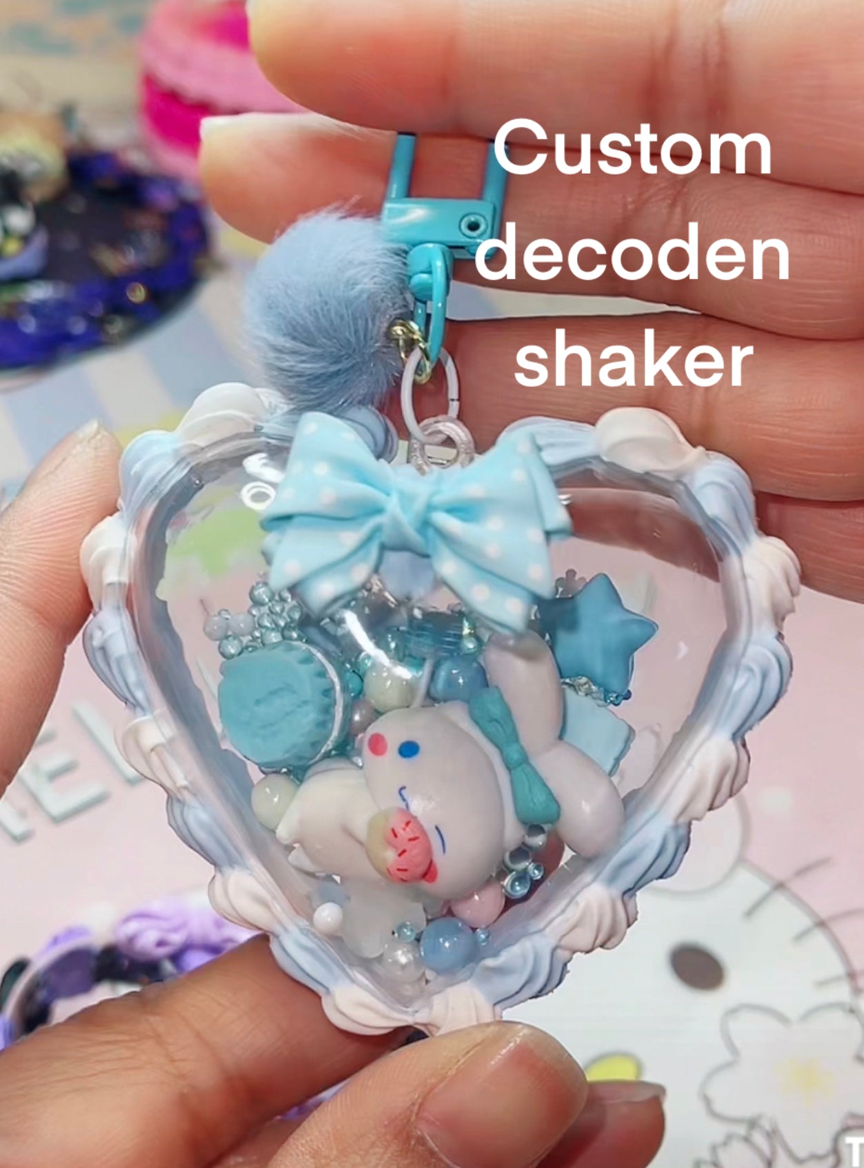 Custom shaker keychain