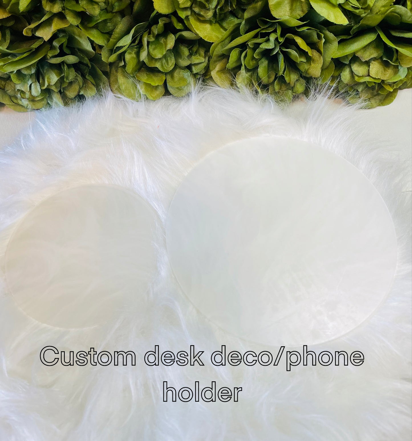 Custom table decor or phone holder