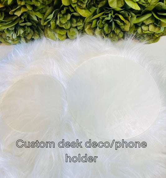 Custom table decor or phone holder