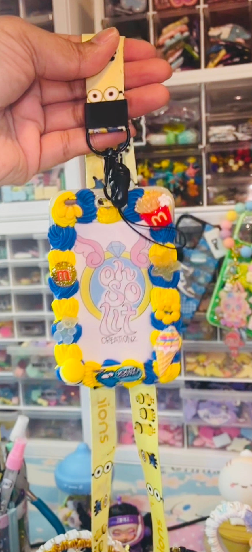 Custom badge holder w/lanyard